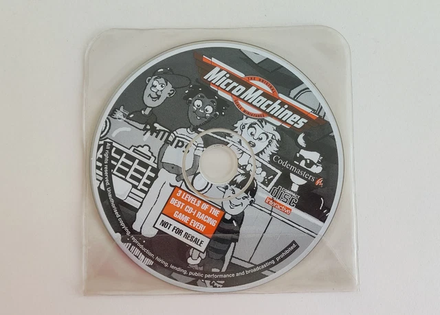 Jeu Philips CD-i Micro Machines - PAL, Complet, Très Bon état (manque Notice)