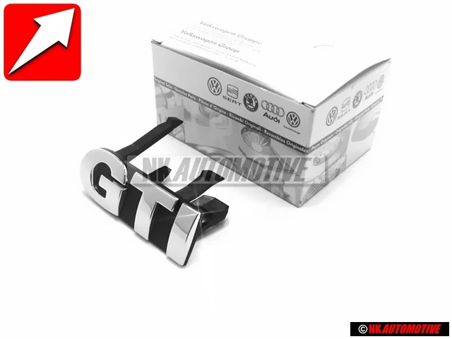 Genuine VW GTI Front Grill Badge Emblem Chrome - 6E0853679D PWV