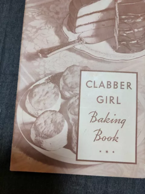 CLABBER GIRL Baking Book 1934 Vintage Cookbook Clabber Girl Baking Powder Recipe