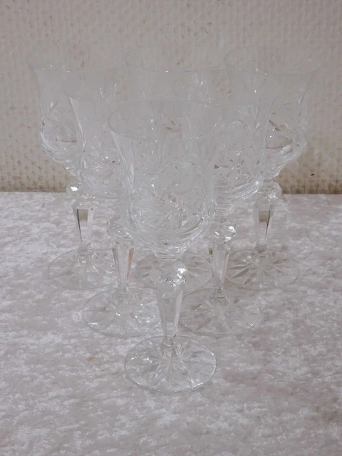 Jutrfv - 6 X Design Verre - Verre à Vin - Vintage - Schleuderstern