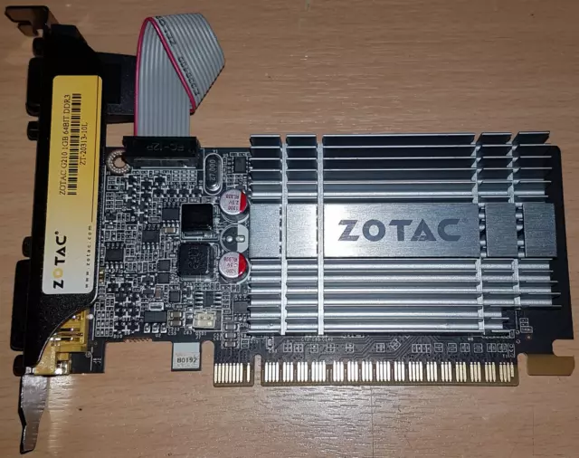 Zotac G210 1GB PCIe DDR3 Graphics Card HDMI VGA DVI ZT-20313-10L - Tested