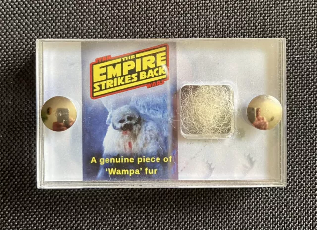 Star Wars Empire Strikes Back Genuine Piece Of Prop Wampa Fur Authentic COA