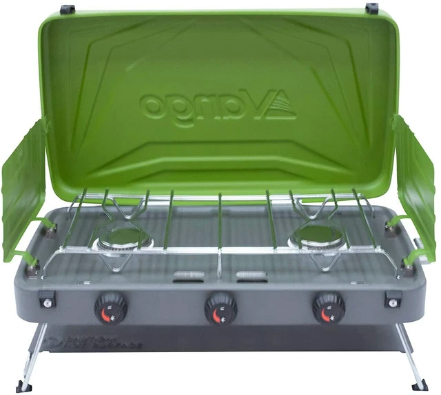 VANGO COMBI IR Grill Compact 2 Burner Camp Stove with Infrared Grill