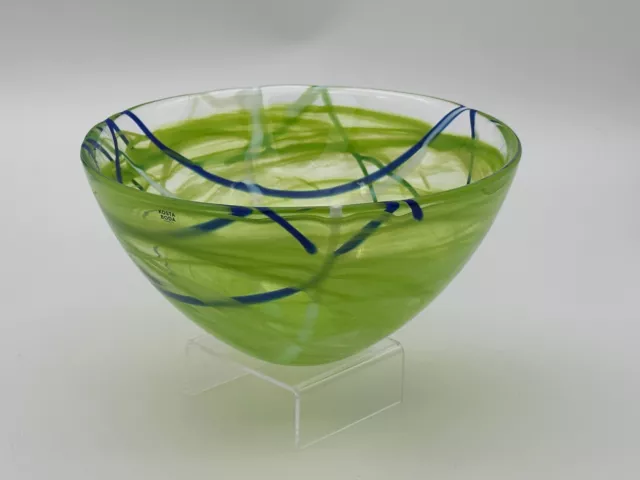 Kosta Boda - Contrast bowl - Lime green - Anna Ehrner - Ø22.5cm