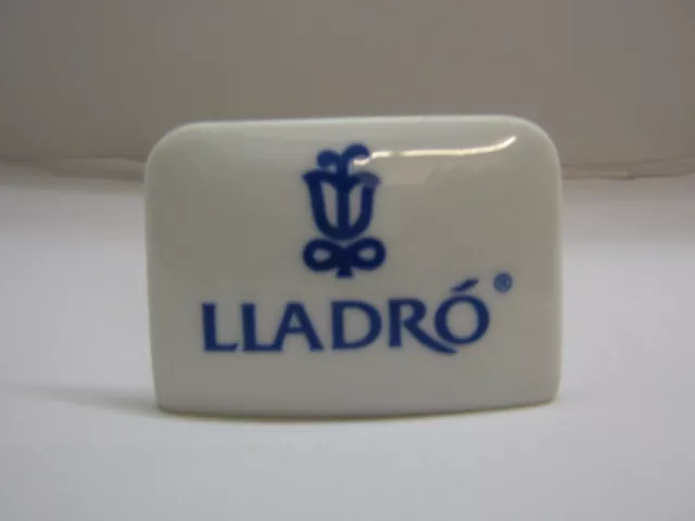 Lladró Reklameschild / Porzellanschild 6,5 cm