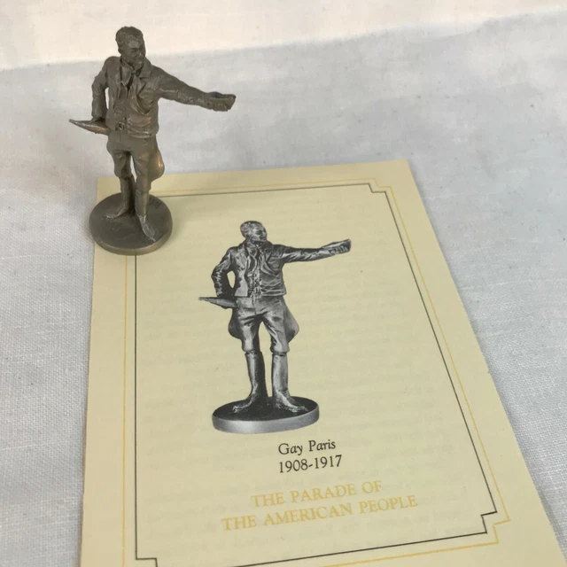 Saturday Evening Post Parade Of American People Pewter : "GAY PARIS" 1908 - 1917