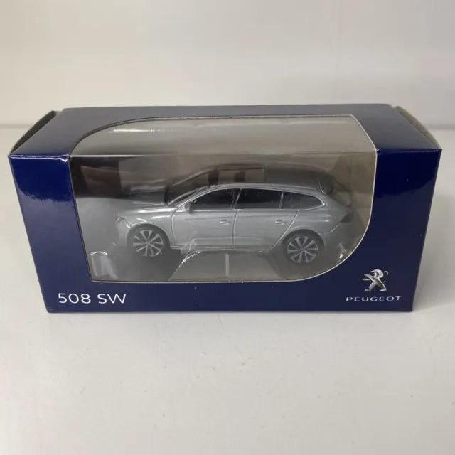 Norev Peugeot 508 SW 2018 Gris 1/64 Métal Voiture Miniature Collection Boîte