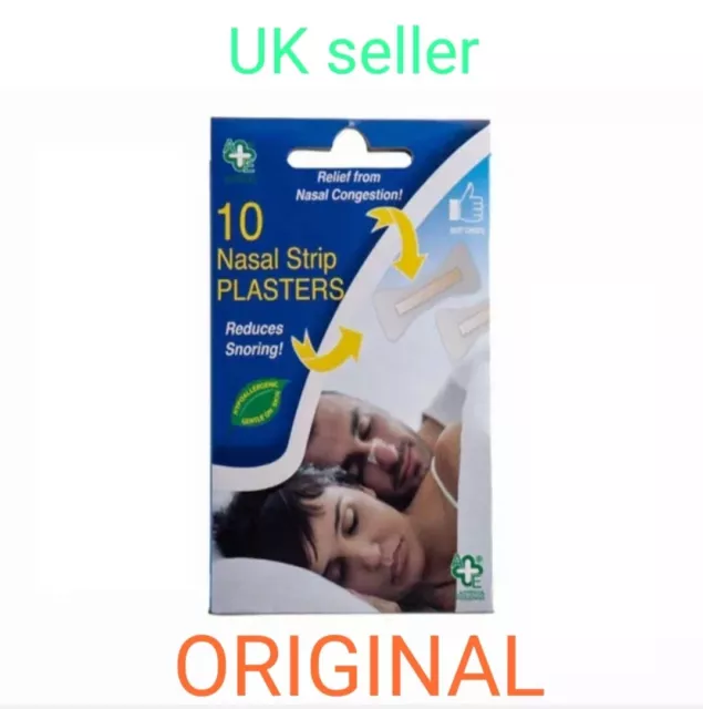 Nasal Strip Plasters Strips Relief Reduce Snoring Congestion 10 Strips