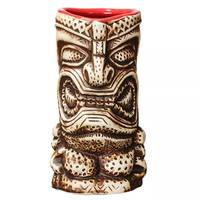 Vintage Tiki Mugs for Cocktails & Coffee - Hawaiian Party Cups 7.8x7.8x15cm-QP