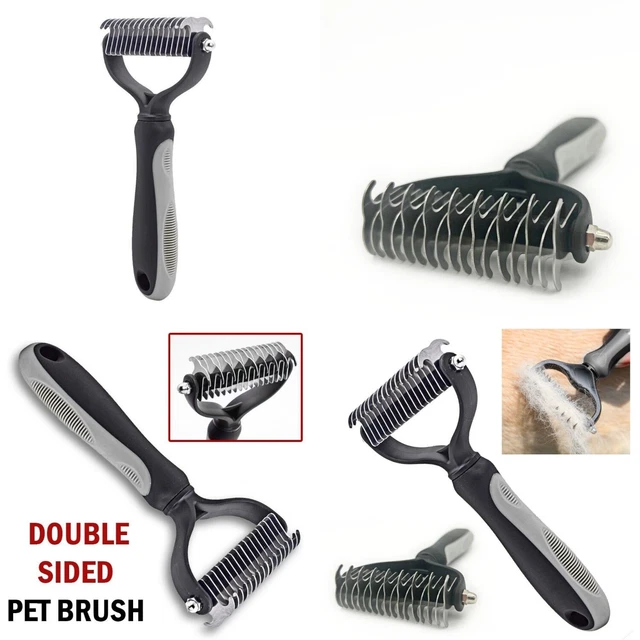 Pet Dog Cat Brush Grooming Self-Cleaning Slicker Brush Hair Massage Comb Remover