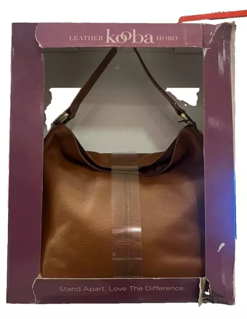 Kooba Leather Hobo Brown S97008