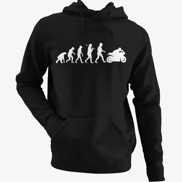 Felpa con cappuccio bambini Biker Evolution moto motociclista moto