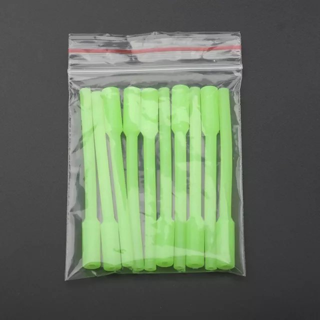 Night Fishing Luminous Sleeve Tube 10pcs Silicone Glow In the Dark Hook Leader