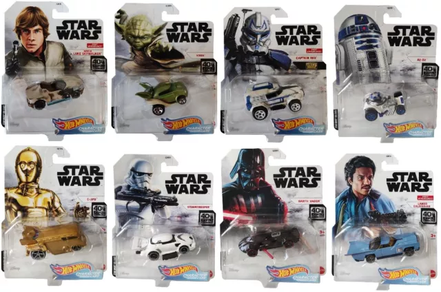 Mattel GJH91 Hot Wheels Character Car Star Wars Die-Cast auto giocattolo (selezione)