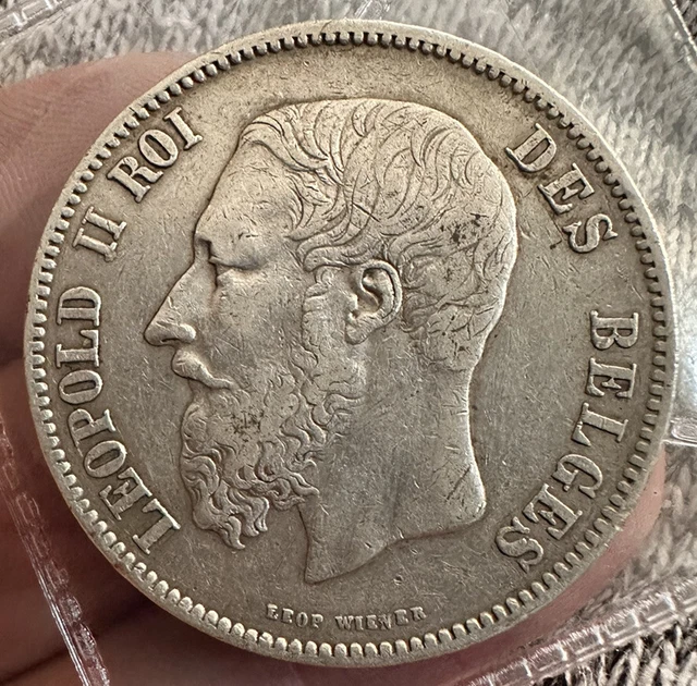 Belgium 5 Francs 1870