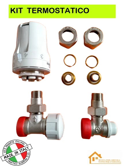 Kit Valvola Termostatica + Detentore FAR - Ricambio Per Impianti Termici - Foto 8
