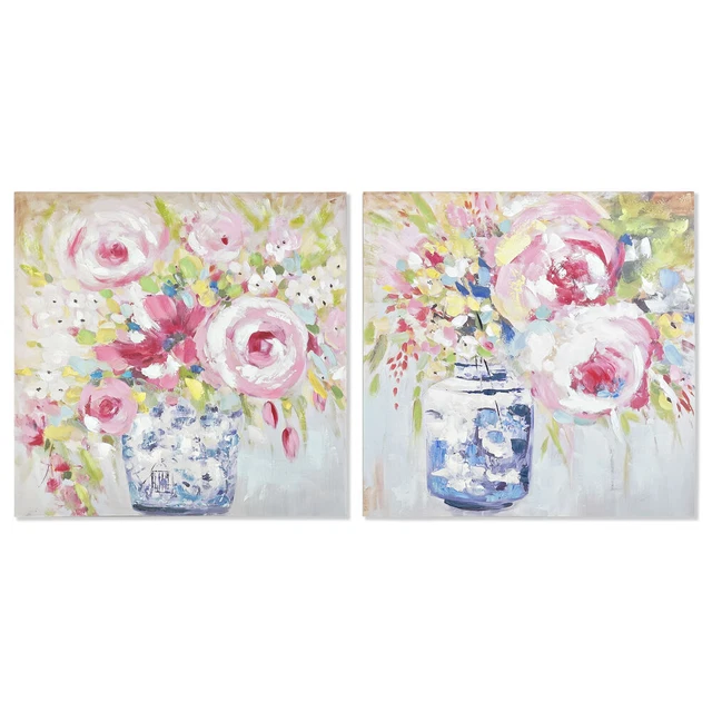 Cadre DKD Home Decor Vase (80 x 3 x 80 cm) (2 Unités)