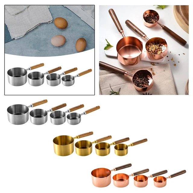 Lot De 20 Tasses Et Cuillères à Mesurer – Acier Inoxydable – Empilables