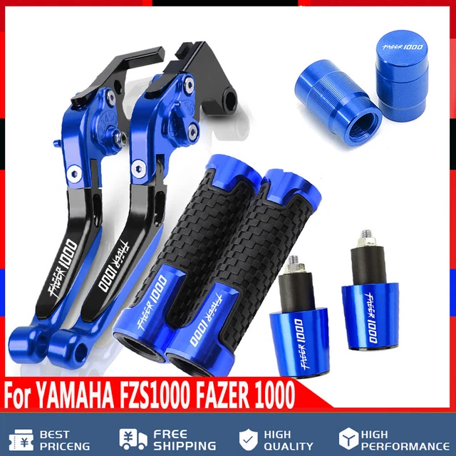 CNC Brake And Clutch Levers With Handlebar End Caps For Yamaha YZF R1 (1999-2022)