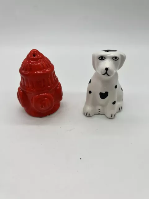 Vintage Salt And Pepper Shakers - Dog And Fire Hydrant