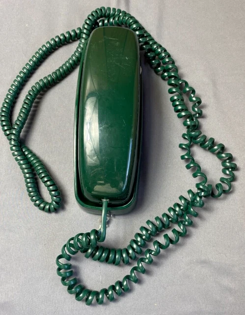 LUCENT TECHNOLOGIES TRIMLINE Corded Push Button Phone Green Telephone ...