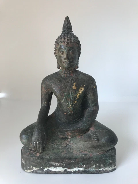 18th Century A.D. THAI BUDDHA MARAVIJAYA MUDRA Lanna  Bhumiparsha mudra Thailand