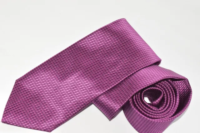 DAVID DONAHUE PURPLE Silk MEN'S NECK Tie W:3 1/4" BY L:60"