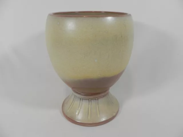 VTG Frankoma Urn Planter Vase, #52, Desert Gold Glaze,  USA, MCM