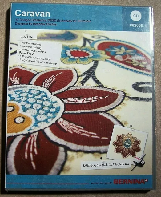 Bernina / OESD 47 Multi-Format Embroidery Caravan Design Collection/CD NIP