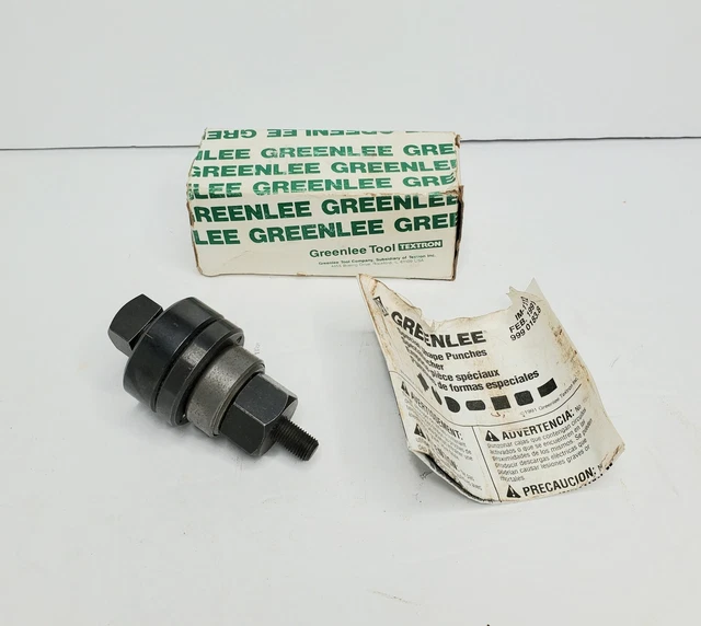Greenlee 60088 .769" x .642" Knockout Punch - Cabinet Lock Size