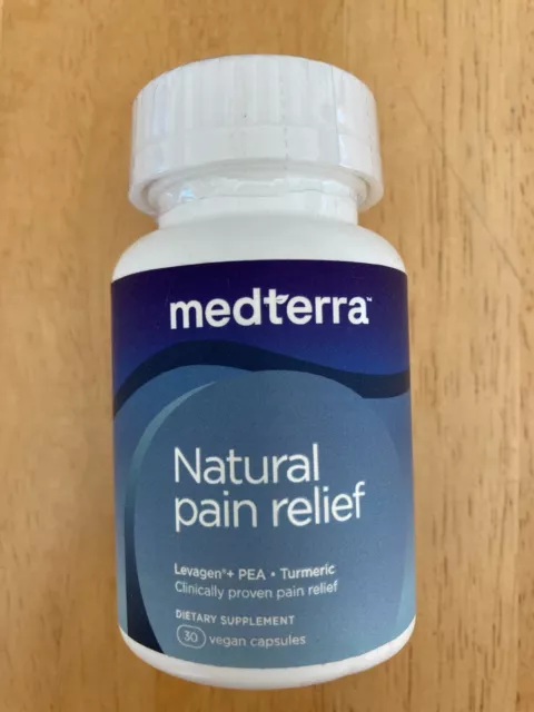 Medterra Natural Pain Relief Dietary Supplement 30 Vegan Capsules