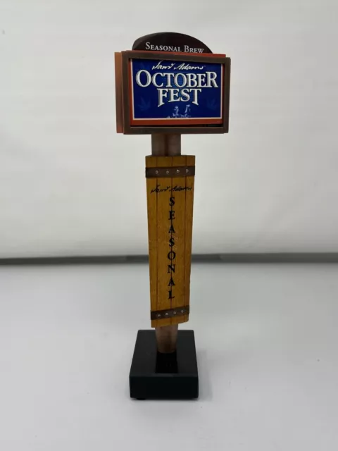 Sam Adams October Fest Seasonal 3 Sided Draft Beer Tap Handle Mancave Pub Bar