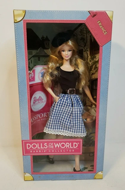 France Barbie Dotw Dolls Of The World Passport 2012 Mattel X8420 Nrfb