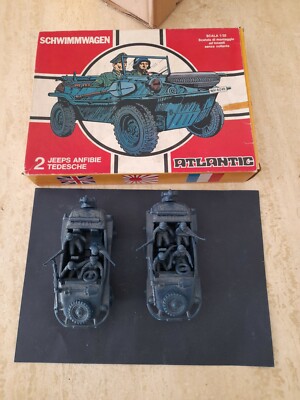 OTTIMO NO SCATOLA SCALA 1/32 ATLANTIC 62 SCHWIMMWAGEN NON COMPLETO -5 PEZZI 