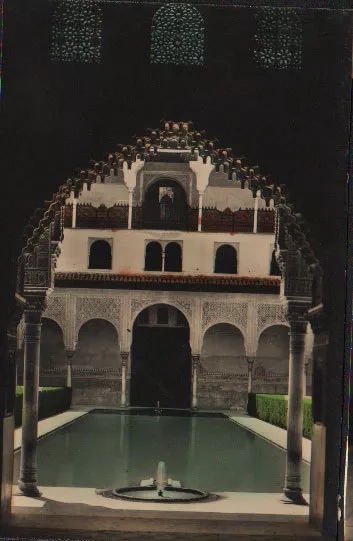 Antigua Postal Granada Alhambra Patio De Los Arrayanes Postcard          Cc02536