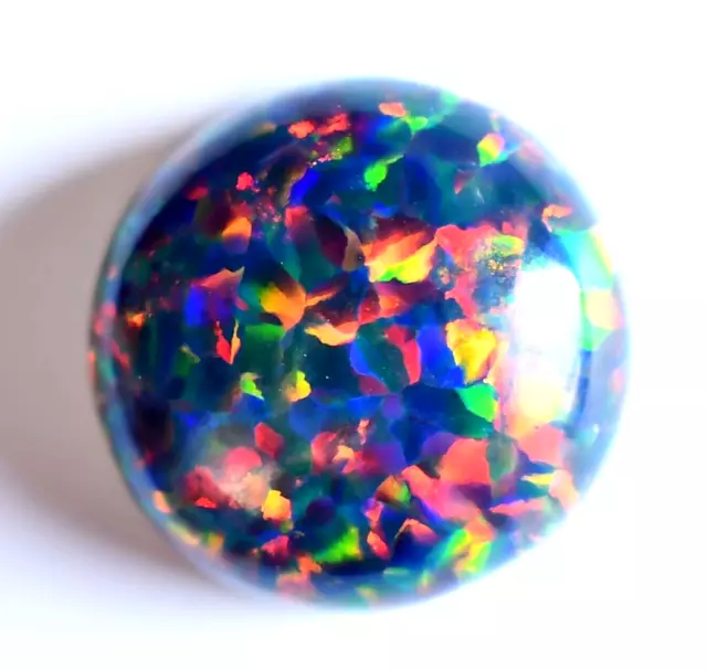 8.80 CT Natural Ethiopian Black Fire Opal Certified Very Rare Precious Gemstone