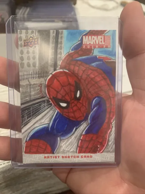 2019-20 Upper Deck Marvel Annual Sketch Cards Jason Montoya #SKT Auto Spiderman
