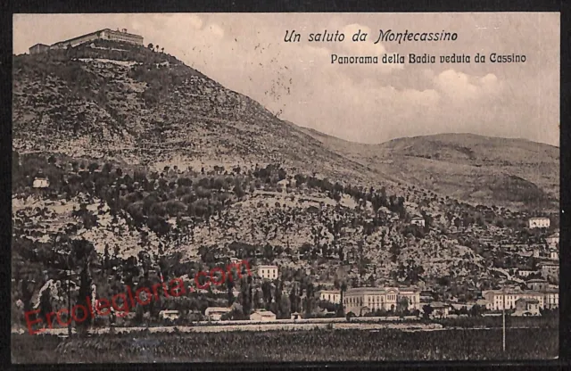 ag0712 - CARTOLINA D'EPOCA - Frosinone Provincia - Montecassino  1919