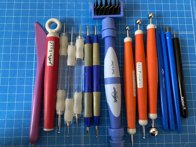 Paquete de 15 herramientas de fabricación de tarjetas/libro de recortes - Herramienta n Una, grabado