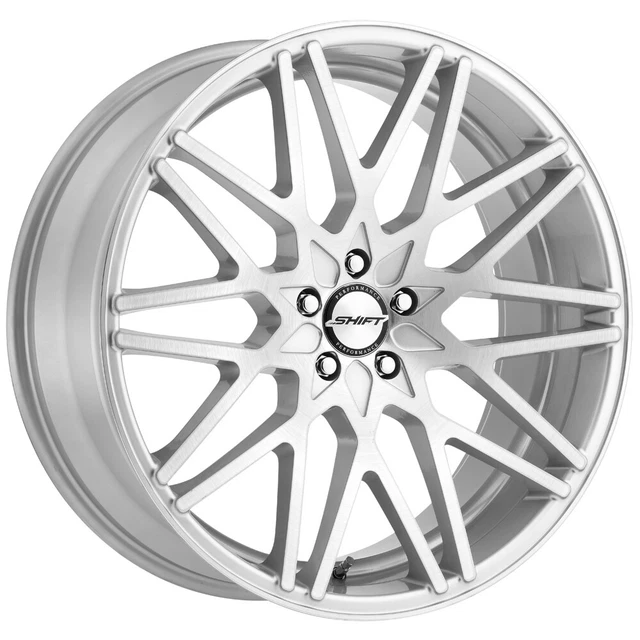 4-Shift H32 Formula 22x9 5x120 +15mm Brushed Wheels Rims 22" Inch