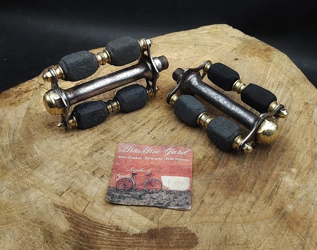 Pedales Ancien Velo Randonneuse 1930 Old bike pedal bici FR