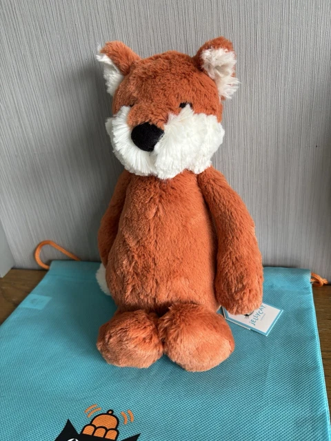 JELLYCAT BASHFUL FOX Cub BNWT Rare Retired With Jc Bag Tag Proctor jellycat-bashful-fox-cub-bnwt-rare-retired-with-jc-bag-tag-proctor