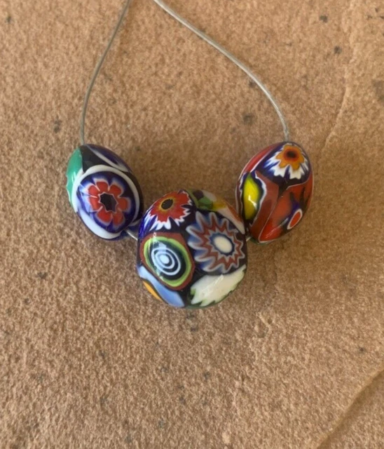 Antique Vintage Venetian - African Trade Beads - Murano millefiori Italian glass Antique Vintage Venetian - African Trade Beads - Murano millefiori Italian glass