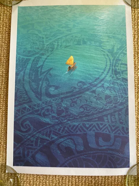 Walt Disney Moana Collectible Commemorative Lithograph Print