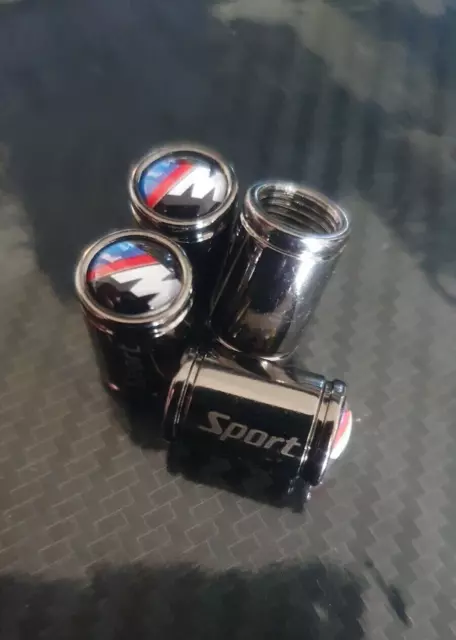 BMW M sport M performance  4 bouchons de valve en aluminium  très bonne qualité