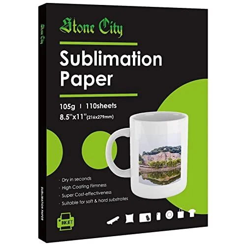 Sublimation Paper 110 Sheets 8.5x11'' for Heat Transfer, Tumbler, DIY Gift,