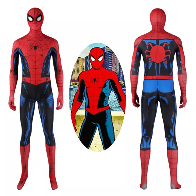 Spider-Man PS5 Costume Spider-Man Vintage Comic Book Suit Cosplay Bodysuit