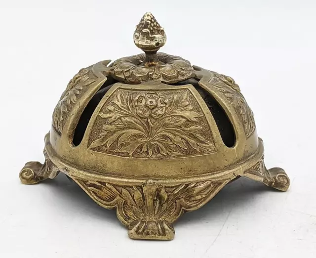 Victorian Antique Bronze Counter Top / Desk Bell 19Th Century