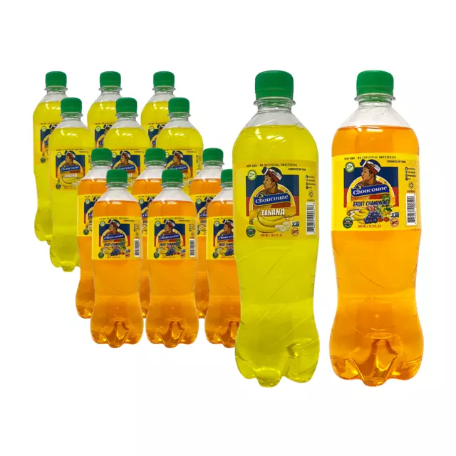 Choucoune Kola Champnana Mix Soda Beverages Bottle Soft Drinks, Non GMO, 11 Pack