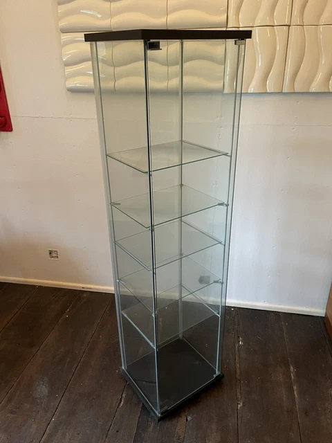 IKEA DETOLF GLASS Display Cabinet Extra Shelves £80.00 - PicClick UK